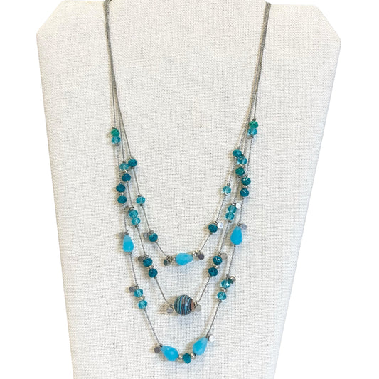 Necklace Statement In Blue