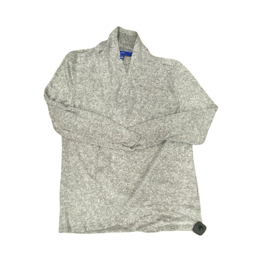 Sweater Cardigan By Apt 9 In Grey, Size:S