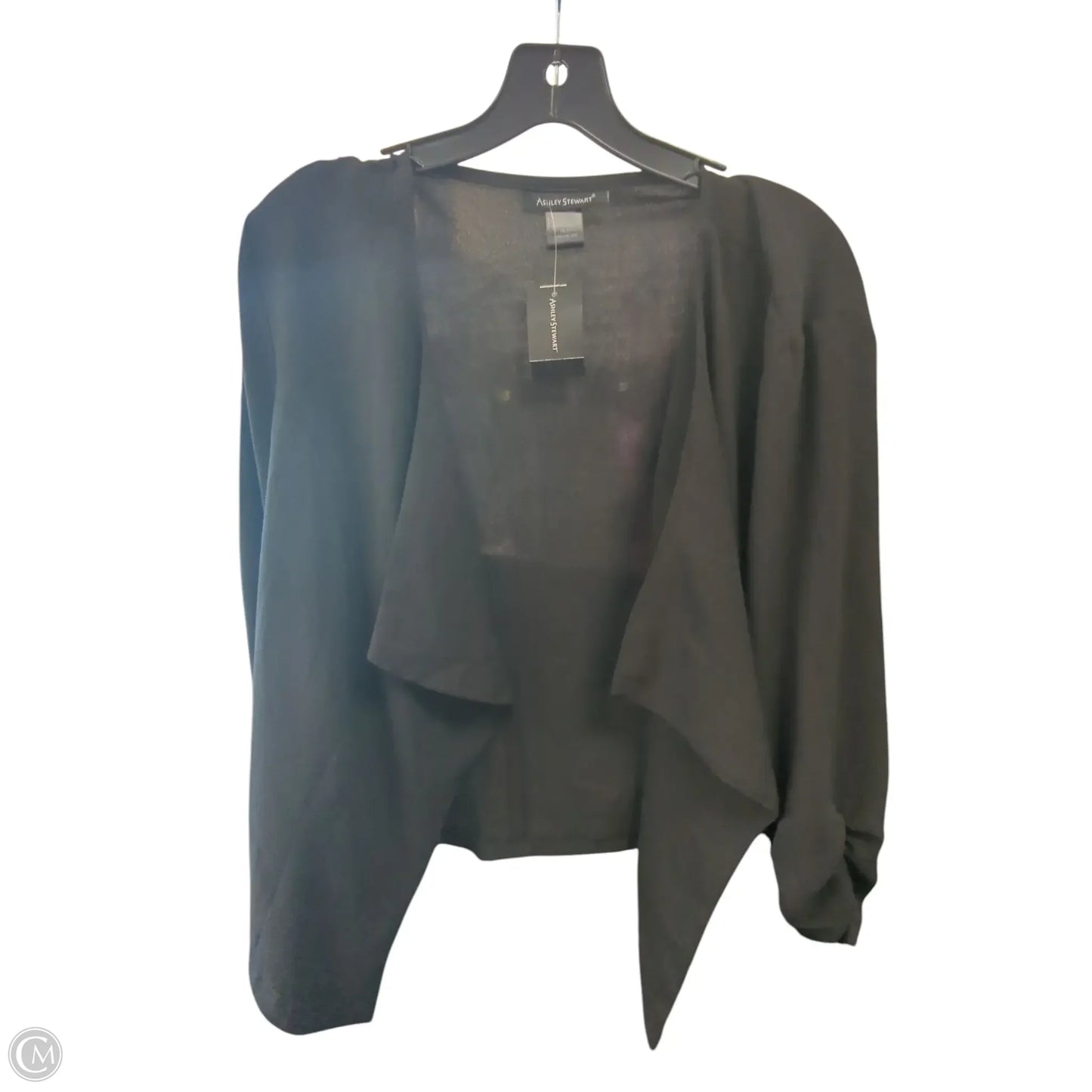 Cardigan By Ashley Stewart In Black, Size: 1x