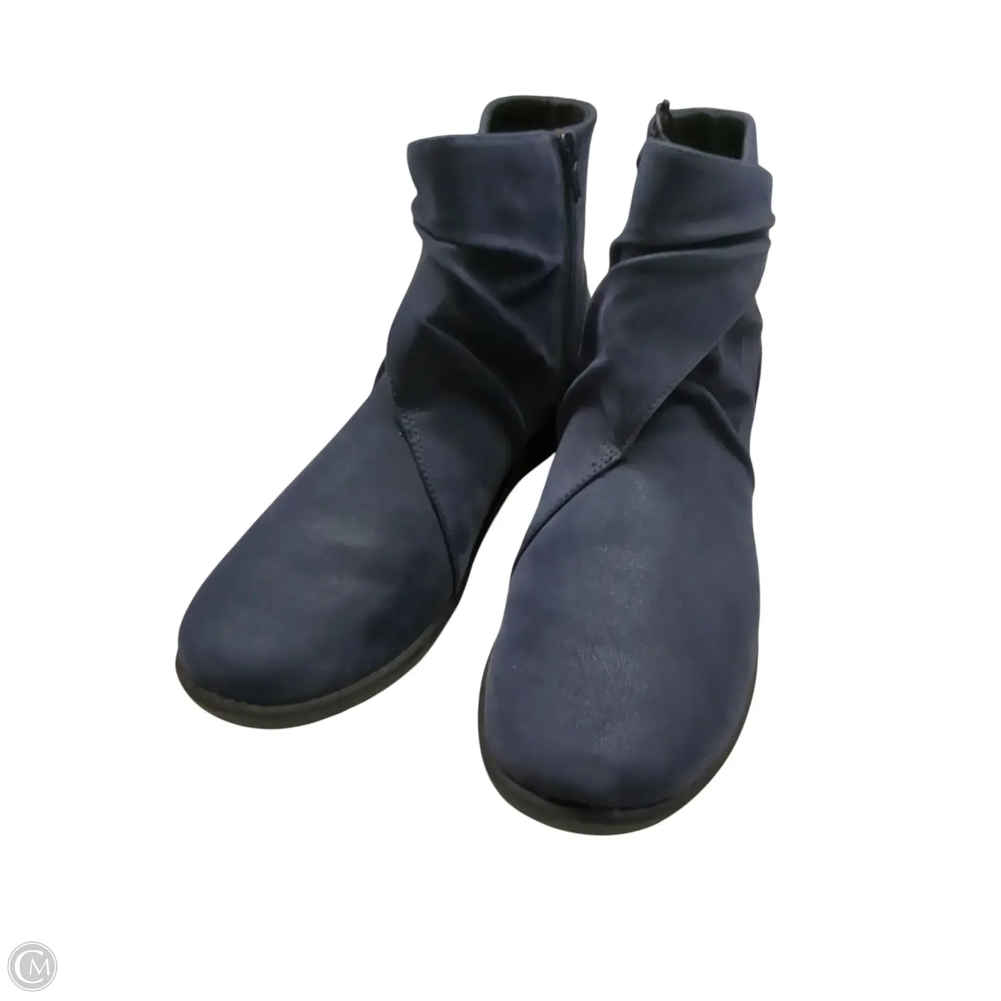 Boots Ankle Flats By Clarks In Blue, Size: 11