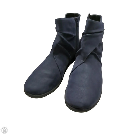 Boots Ankle Flats By Clarks In Blue, Size: 11