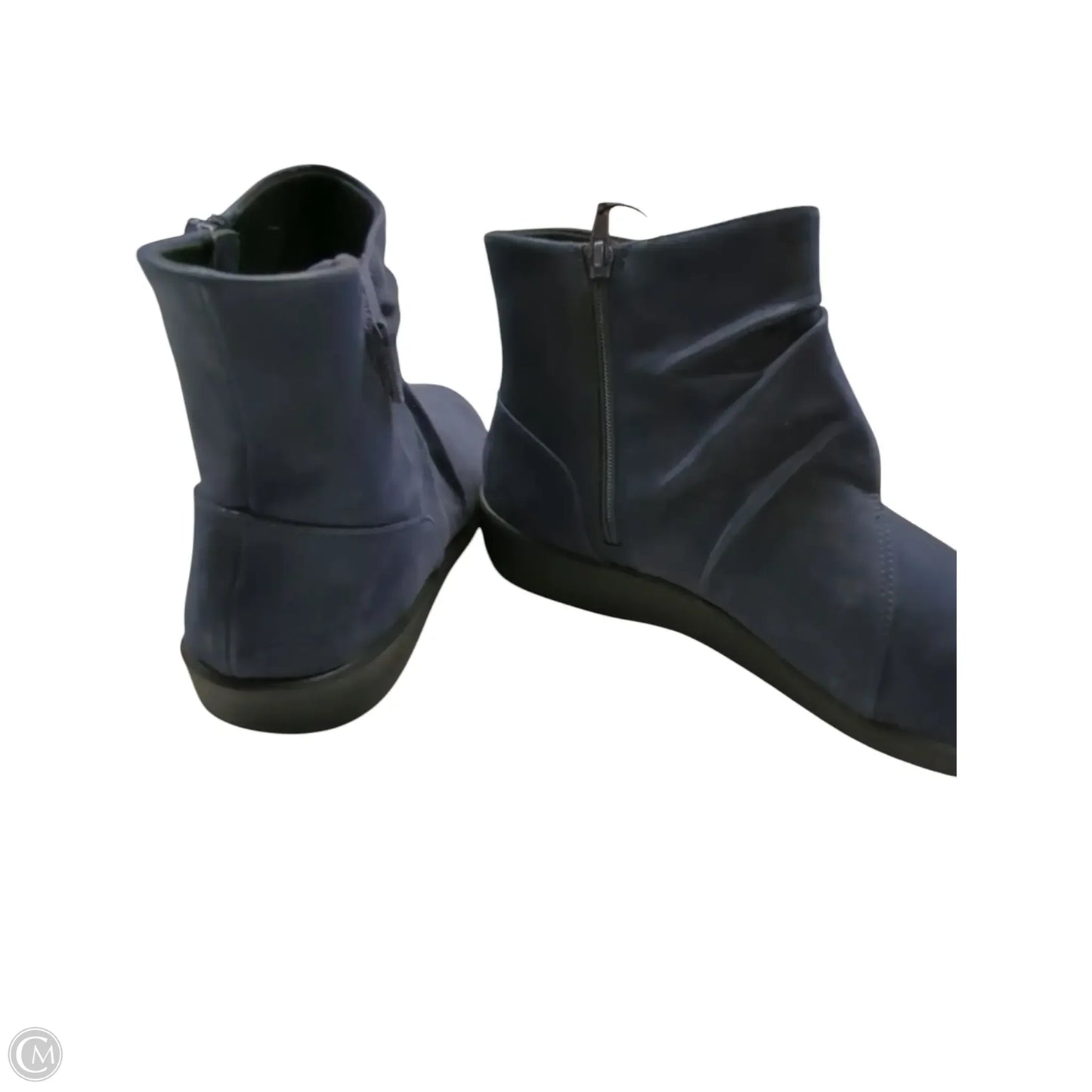 Boots Ankle Flats By Clarks In Blue, Size: 11