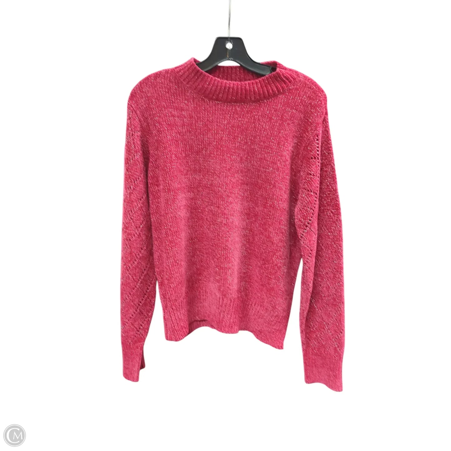 Sweater By Adrienne Vittadini In Pink, Size: L