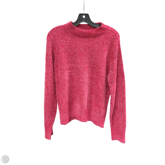 Sweater By Adrienne Vittadini In Pink, Size: L