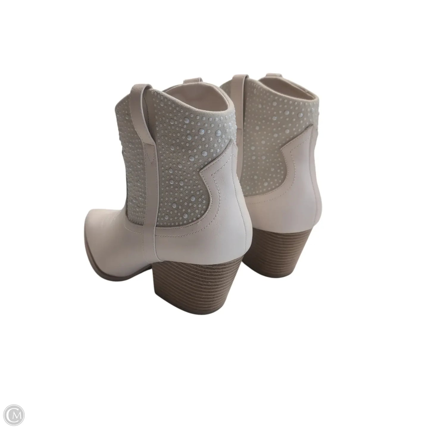 Boots Western By Qupid In Ivory, Size: 10