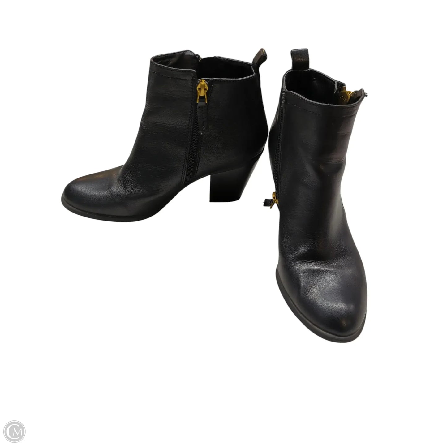 Boots Ankle Heels By Franco Sarto In Black, Size: 7