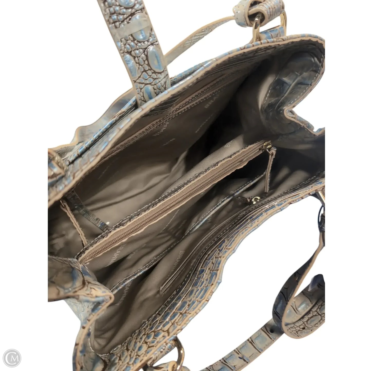 Handbag Designer By Brahmin, Size: Large