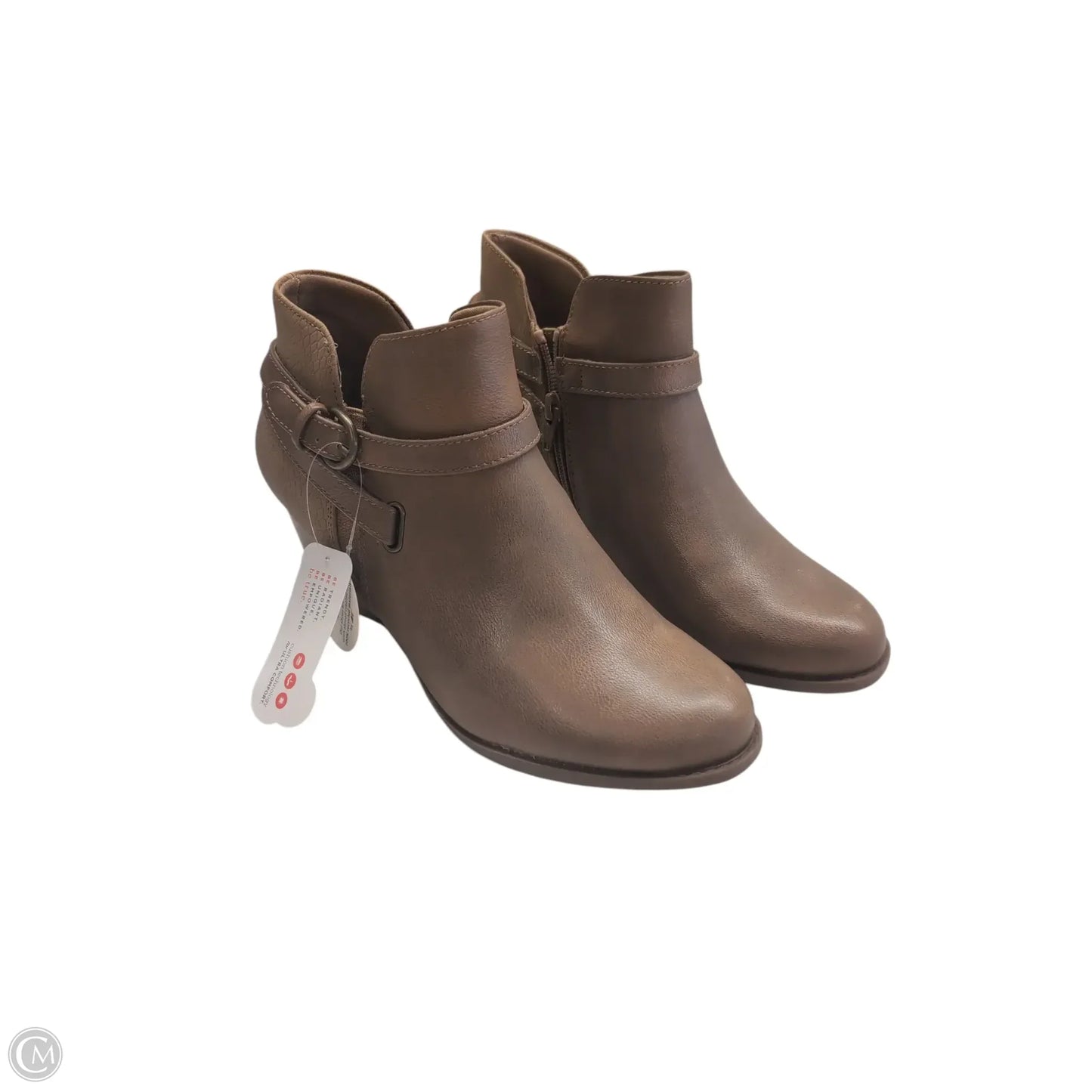 Boots Ankle Heels By Bare Traps In Tan, Size: 8