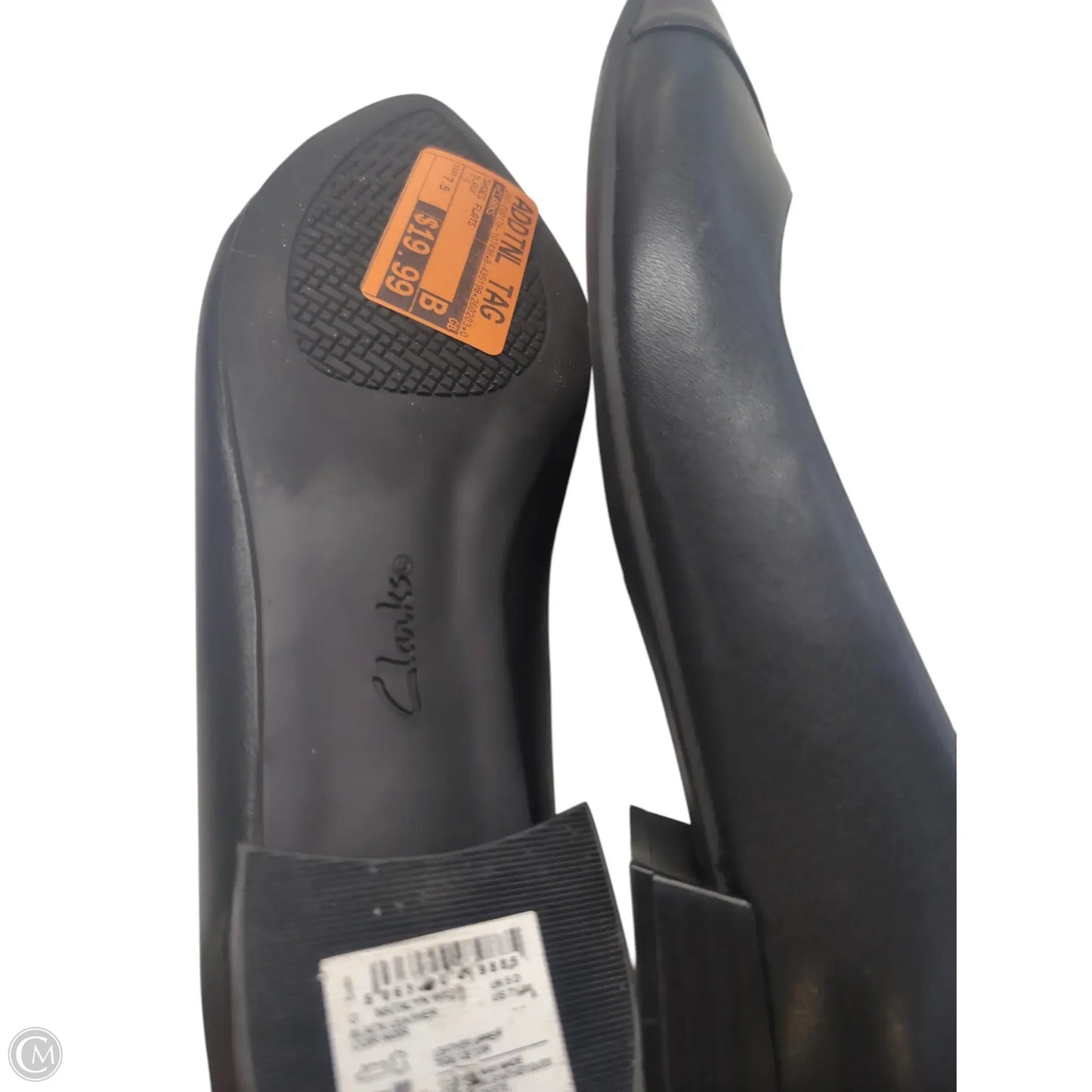 Shoes Flats By Clarks In Black, Size: 7.5