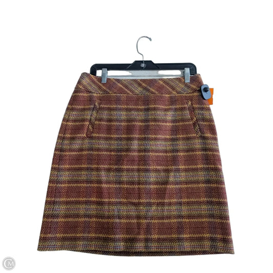 Skirt Mini & Short By Talbots In Red & Yellow, Size: 6
