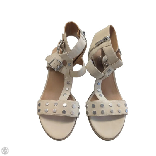 Shoes Heels Block By Franco Sarto In Ivory, Size: 7.5