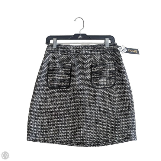 Skirt Mini & Short By Loft In Black & White, Size: 0p