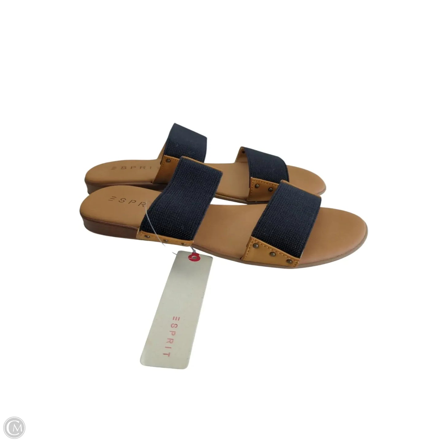 Sandals Flats By Esprit In Black & Brown, Size: 8.5