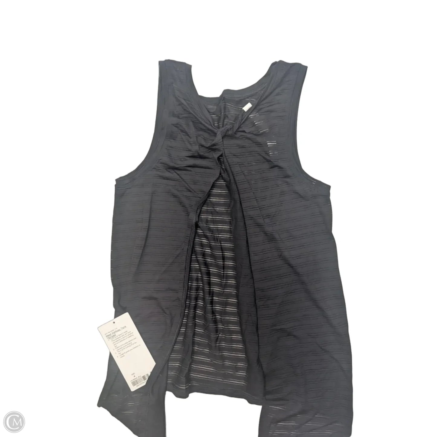 Athletic Tank Top By Lululemon In Black, Size: 4