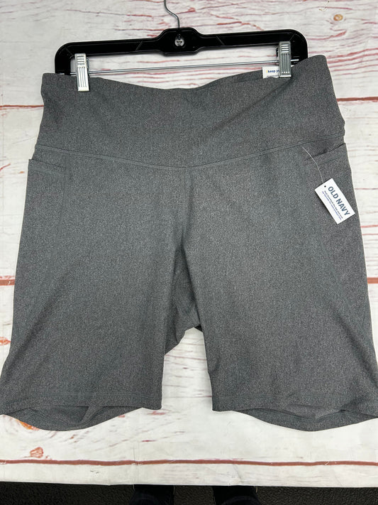 Athletic Shorts By Old Navy In Grey, Size: Xl