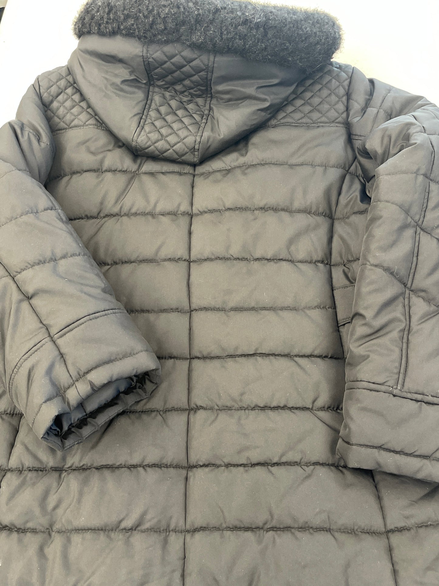 Coat Puffer & Quilted By Faded Glory In Black, Size: 2x