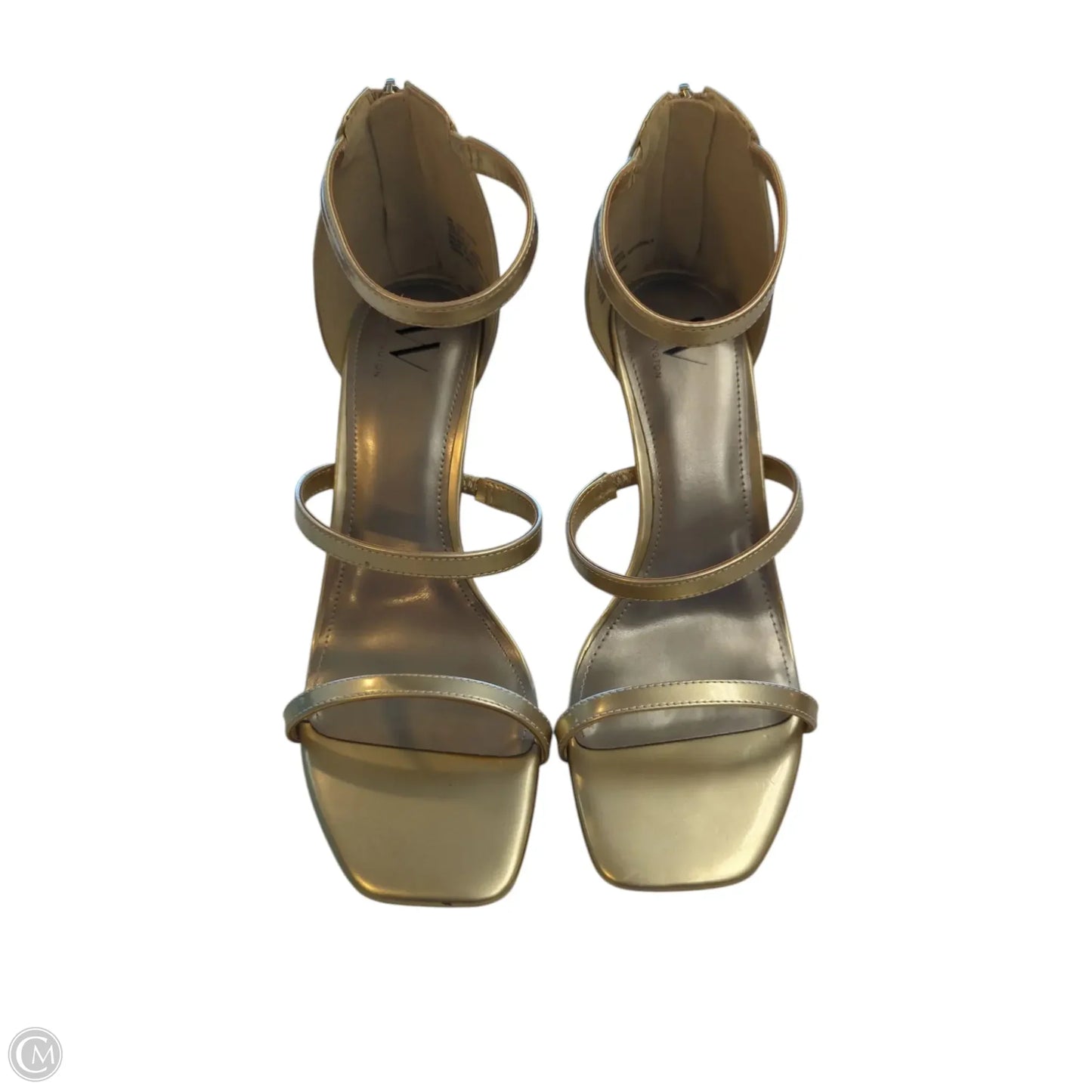 Shoes Heels Stiletto By Worthington In Gold, Size: 9