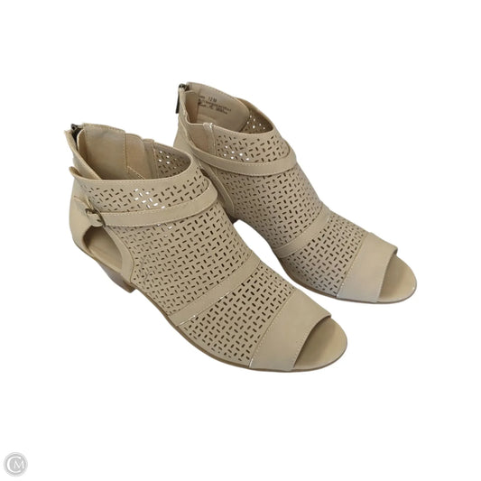 Shoes Heels Kitten By Easy Spirit In Tan, Size: 12