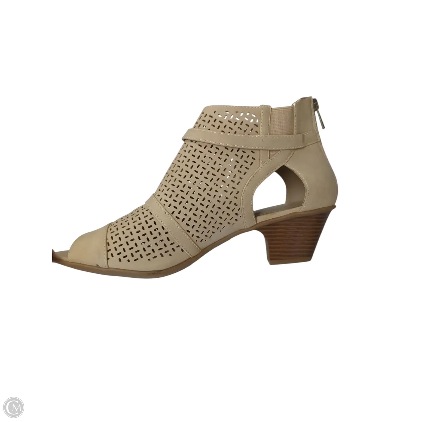 Shoes Heels Kitten By Easy Spirit In Tan, Size: 12