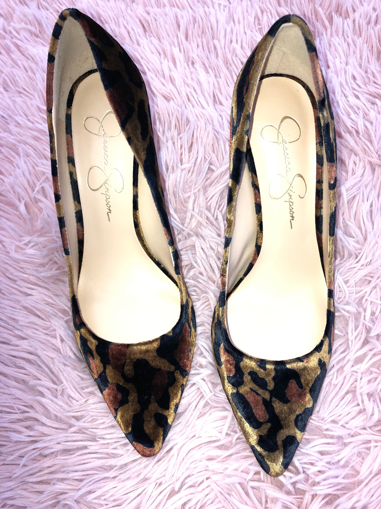 Animal Print Shoes Heels Stiletto Jessica Simpson, Size 6.5