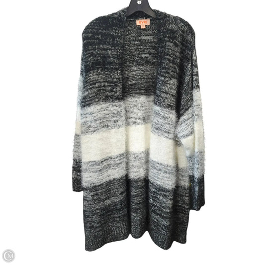 Cardigan By Evri In Black & White, Size: 3x