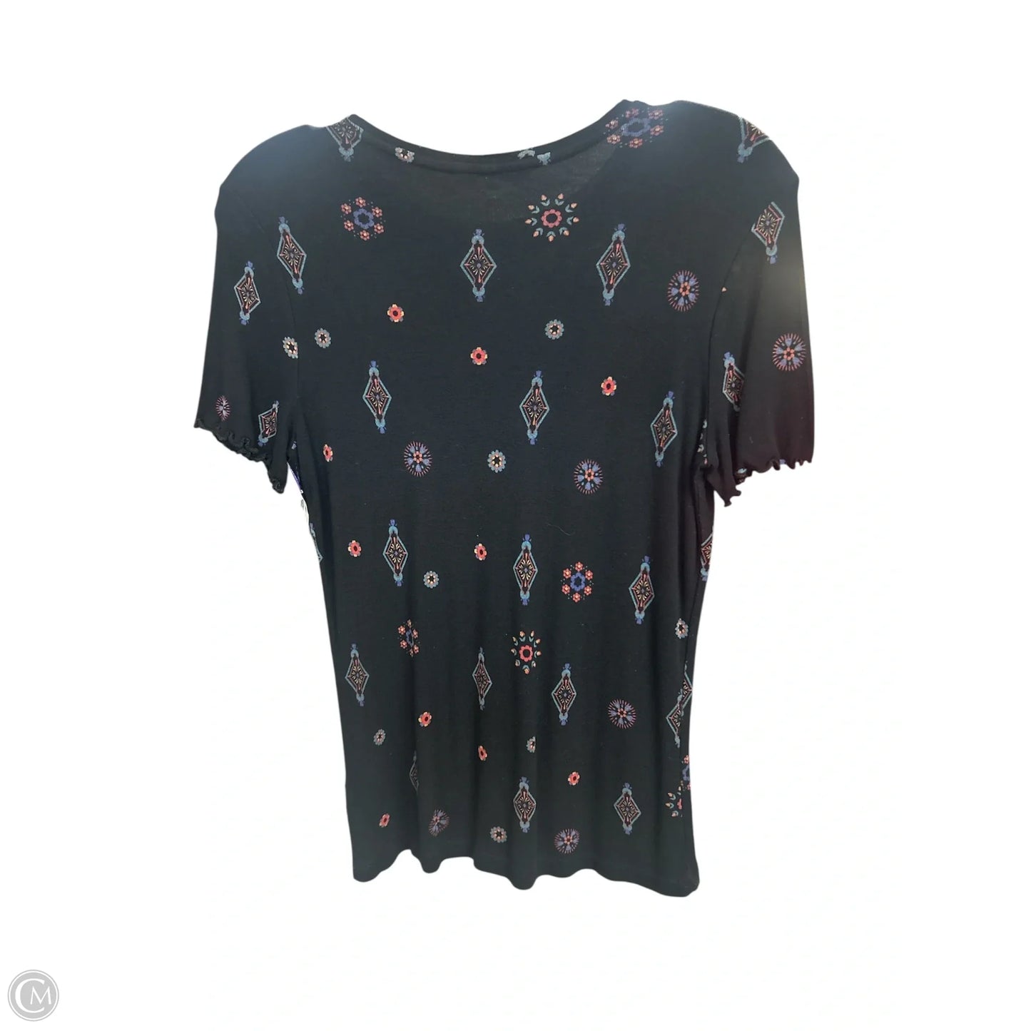 Top Short Sleeve By Desigual In Black, Size: S