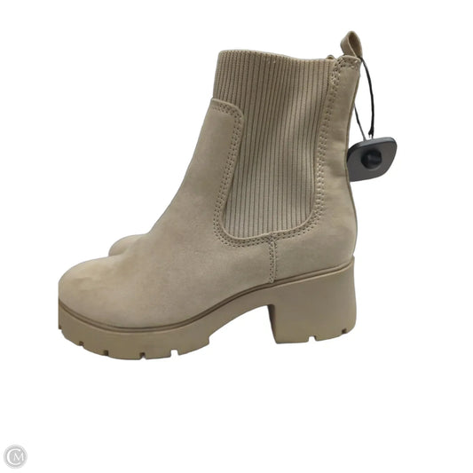 Boots Mid-calf Heels By No Boundaries In Tan, Size: 10