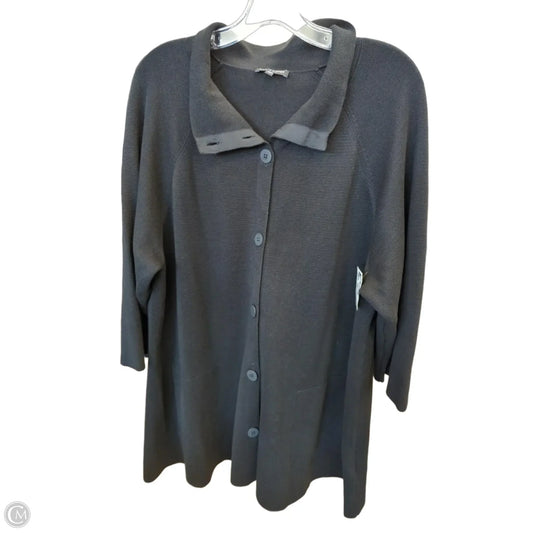 Cardigan By Eileen Fisher In Black, Size: Xl
