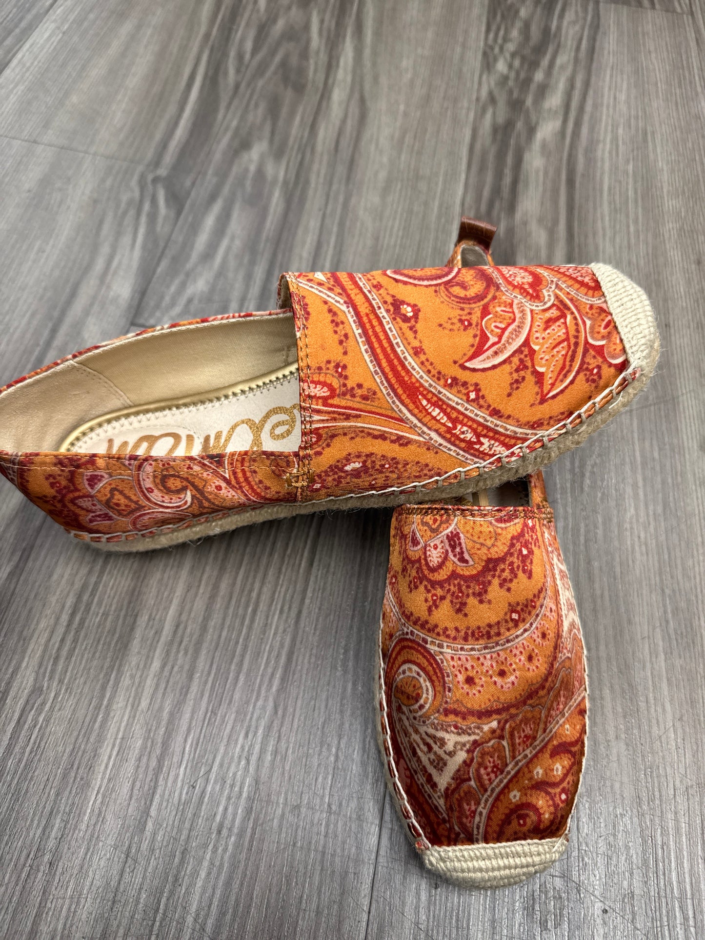 Shoes Flats By Sam Edelman In Orange, Size: 7.5