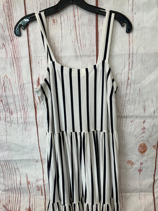 Striped Dress Casual Midi Loft, Size 8