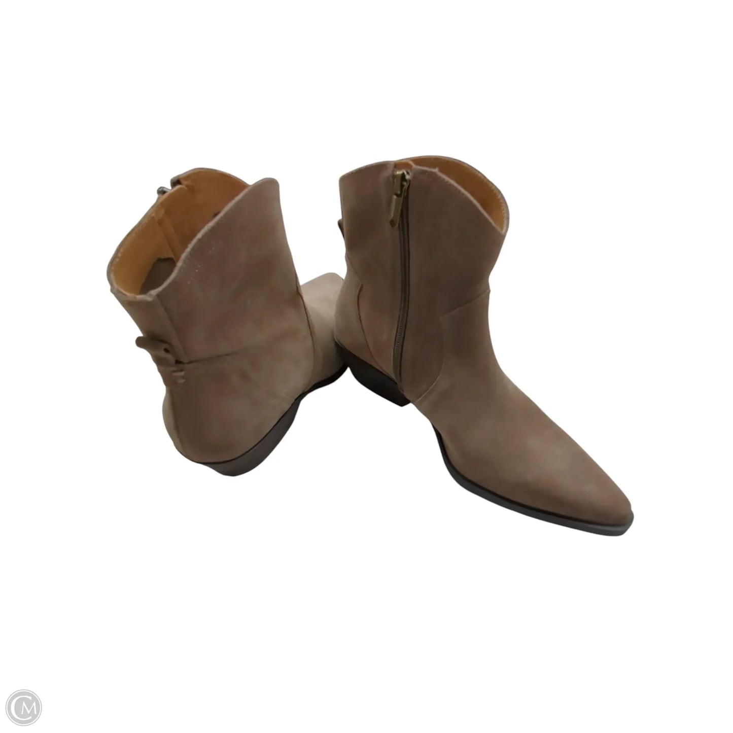 Boots Ankle Heels By Crown Vintage In Brown, Size: 8.5