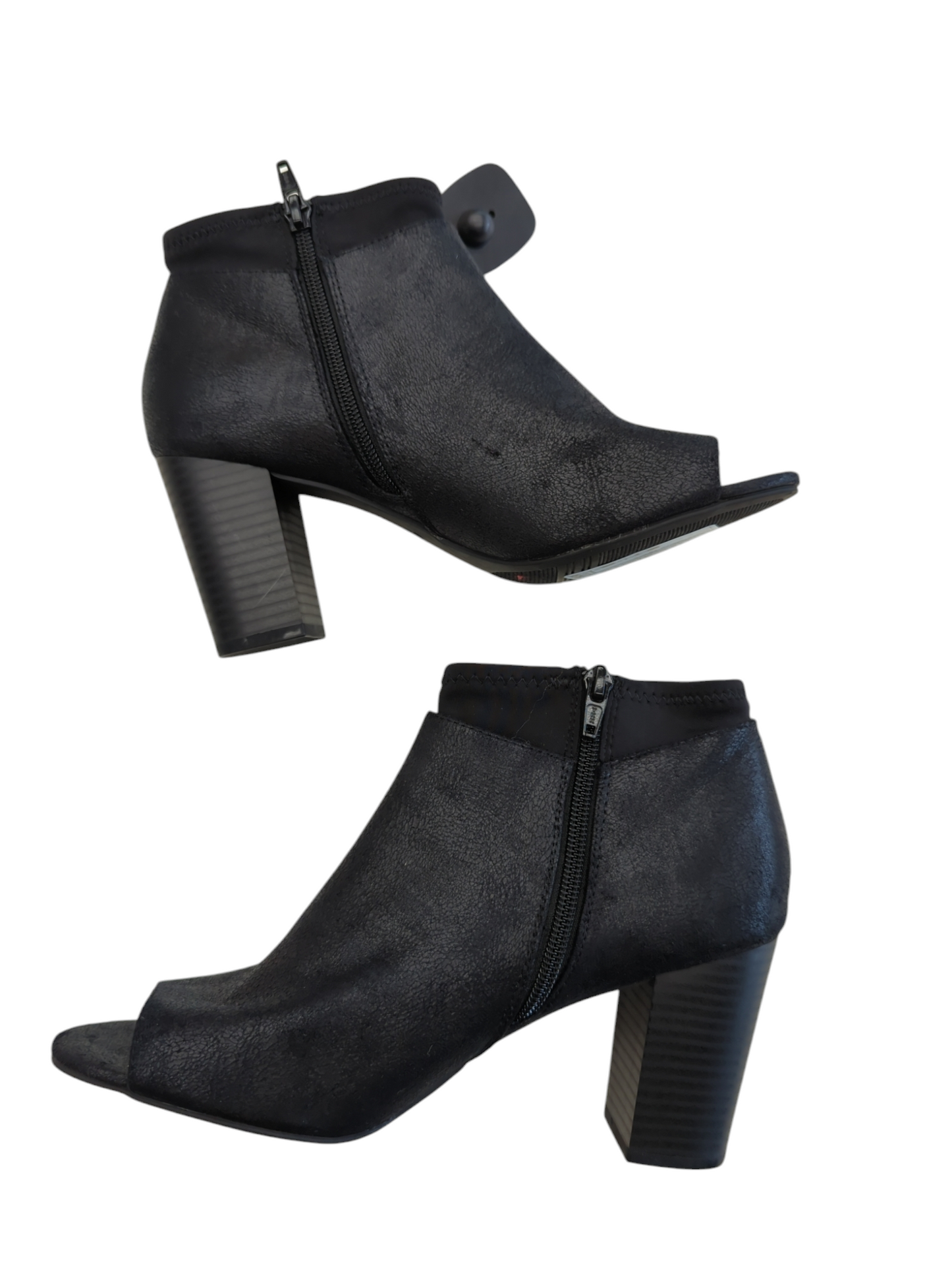 Boots Ankle Heels By Simply Vera In Black, Size: 8.5