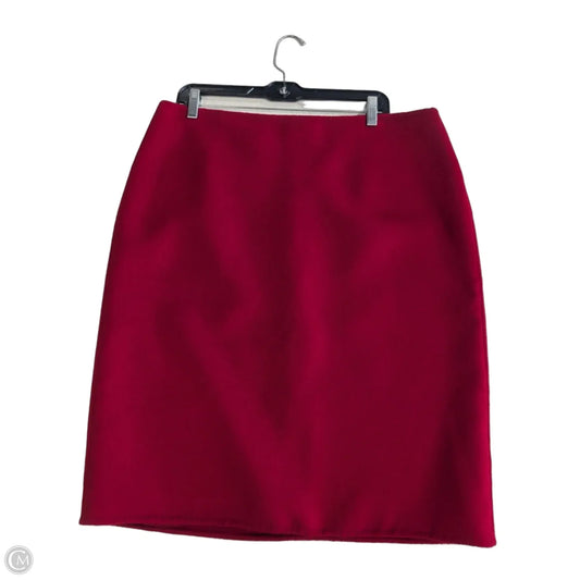 Skirt Midi By Talbots In Red, Size: 16