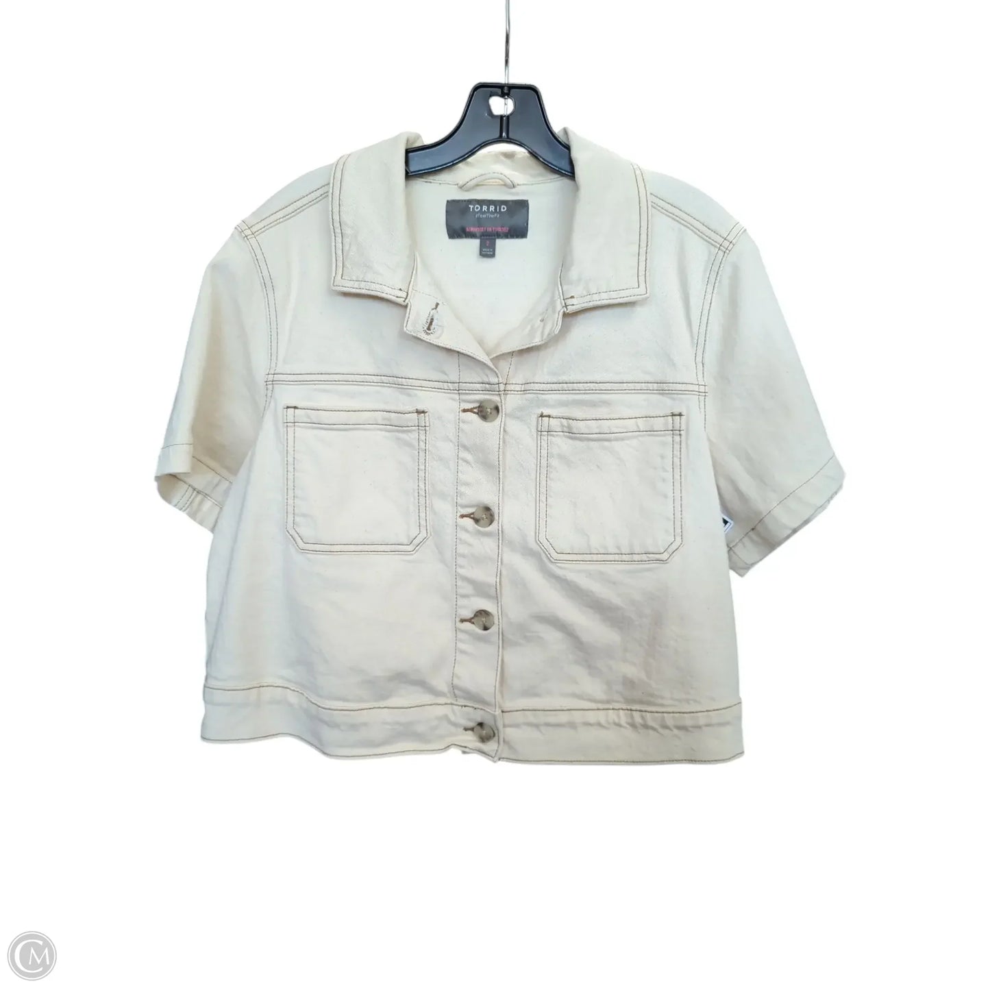 Jacket Other By Torrid In Cream, Size: 2x
