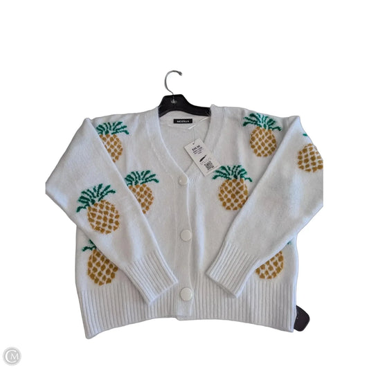 Sweater Cardigan By Clothes Mentor In White, Size: Osfm