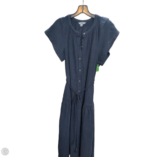 Dress Casual Midi By Time And Tru In Navy, Size: L