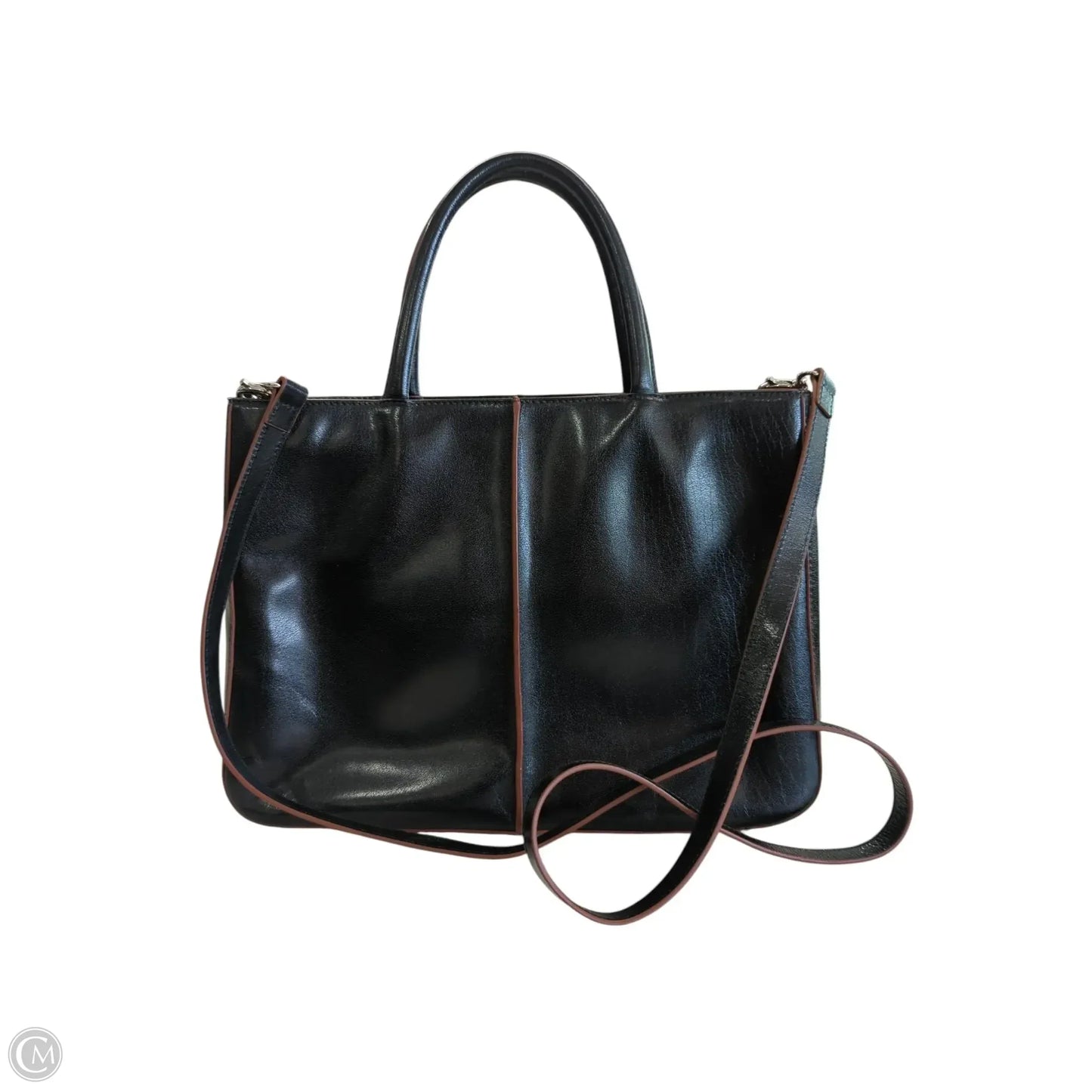 Handbag Leather By Hobo Intl, Size: Medium
