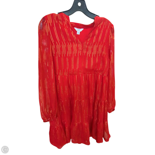 Dress Party Short By Crown And Ivy In Red & Yellow, Size: Xs