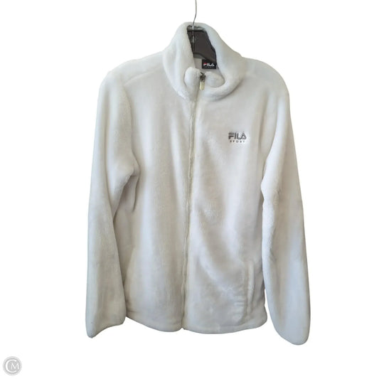 Jacket Faux Fur & Sherpa By Fila In White, Size: L