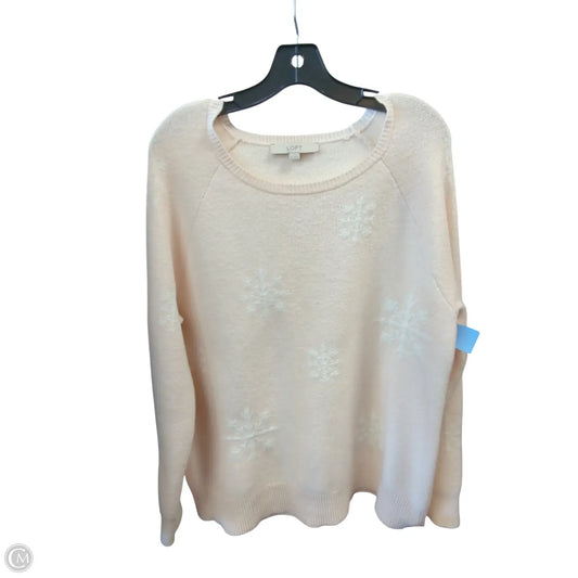 Sweater By Loft In Pink, Size: Xl