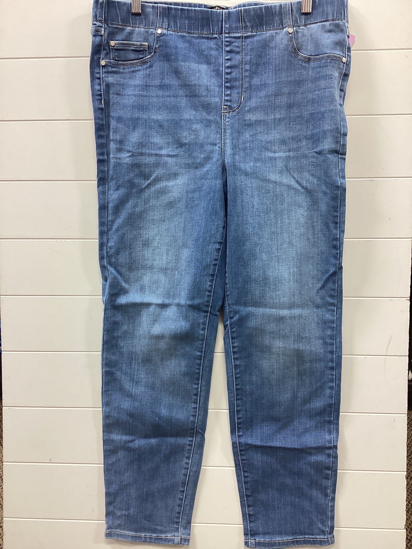 Jeans Skinny By Liverpool In Blue Denim, Size:14