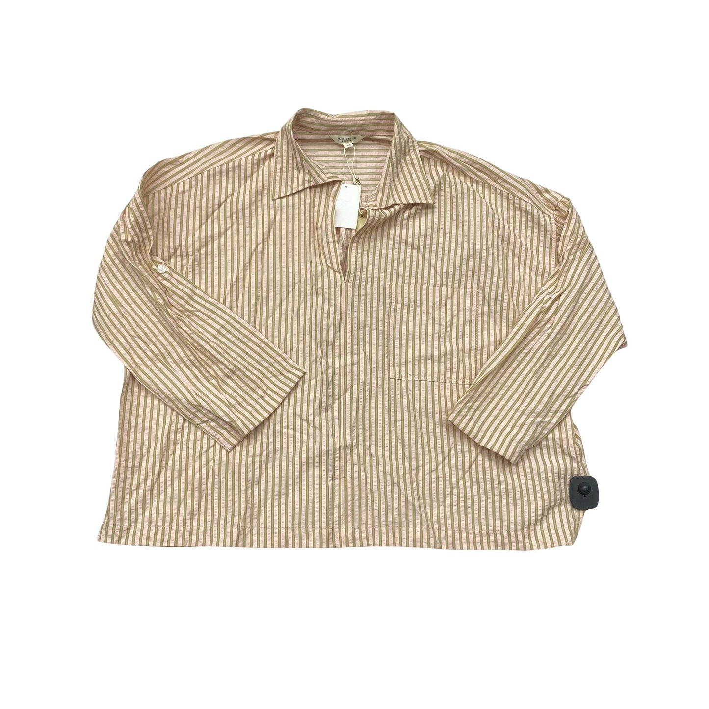 Top Ls By Max Studio In Striped Pattern, Size:2X