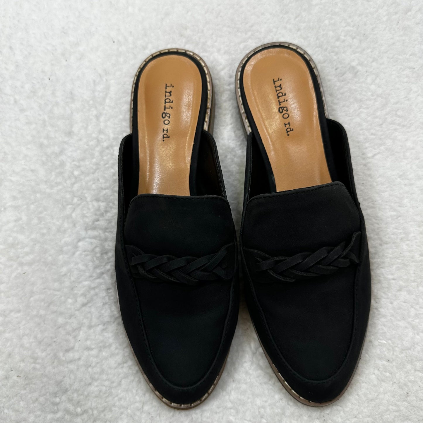 Black Shoes Flats Mule & Slide Clothes Mentor, Size 6.5