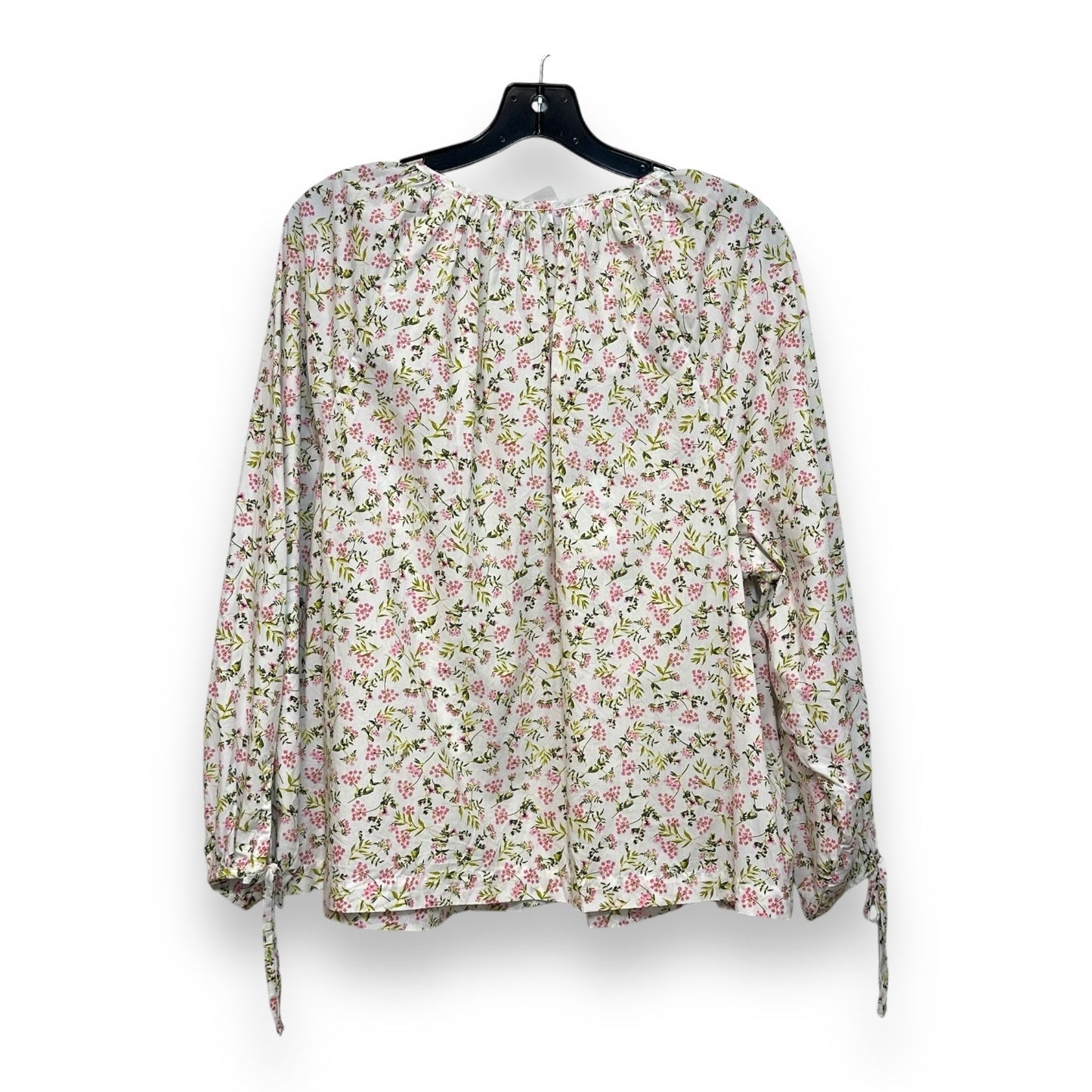 Top Short Sleeve By J Crew In Flowered, Size: Xxl