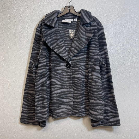 Blazer By Susan Graver In Zebra Print, Size: Xl