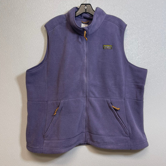 Vest Fleece By Ll Bean In Lilac, Size: 3x