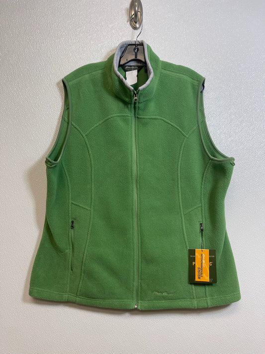 Vest Fleece By Eddie Bauer O In Green, Size: 2x