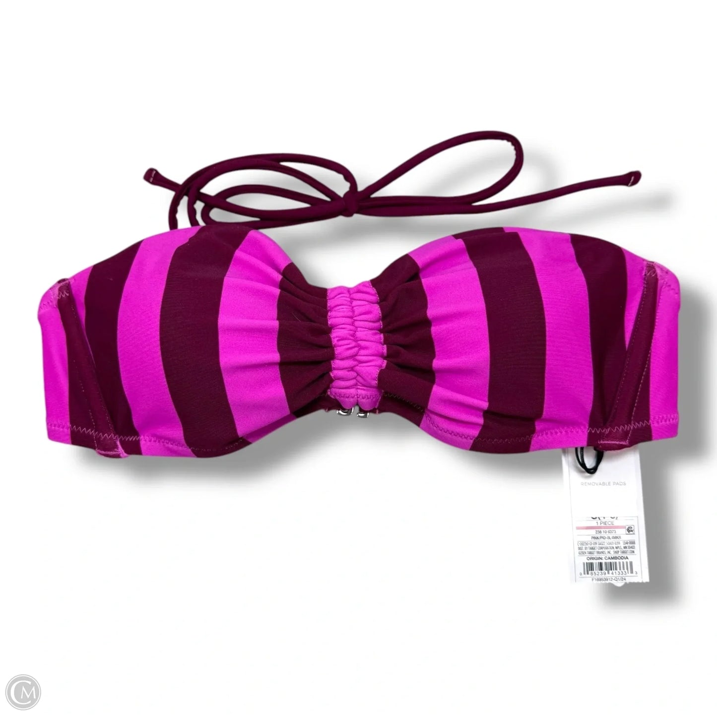 Swimsuit 2pc By Shade & Shore In Striped Pattern, Size: S