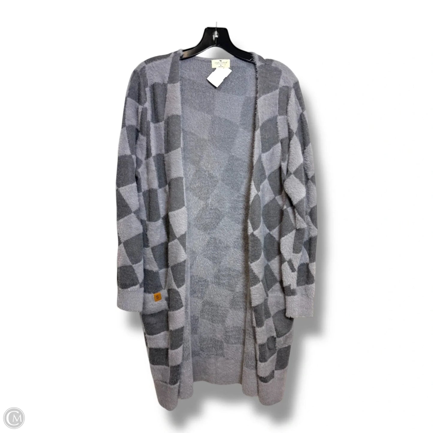 Cardigan By Simply Southern In Checkered Pattern, Size: S