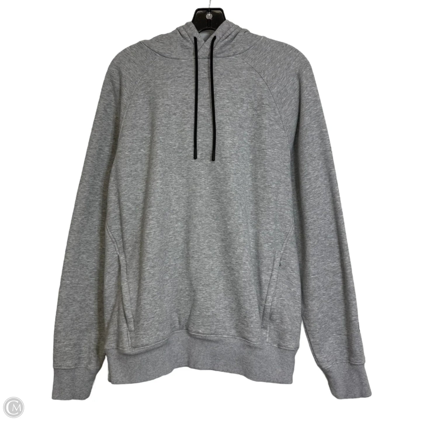 Athletic Sweatshirt Hoodie By Fabletics In Grey, Size: S